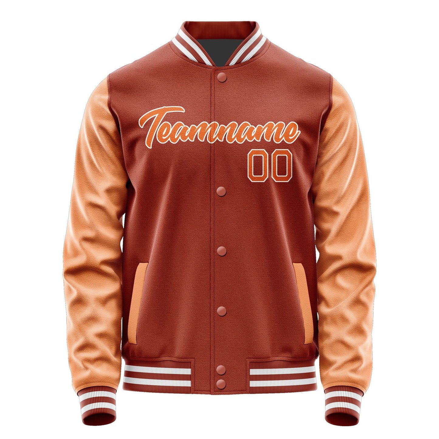 Custom Coral Red Orange Jacket JA1616281618B21828