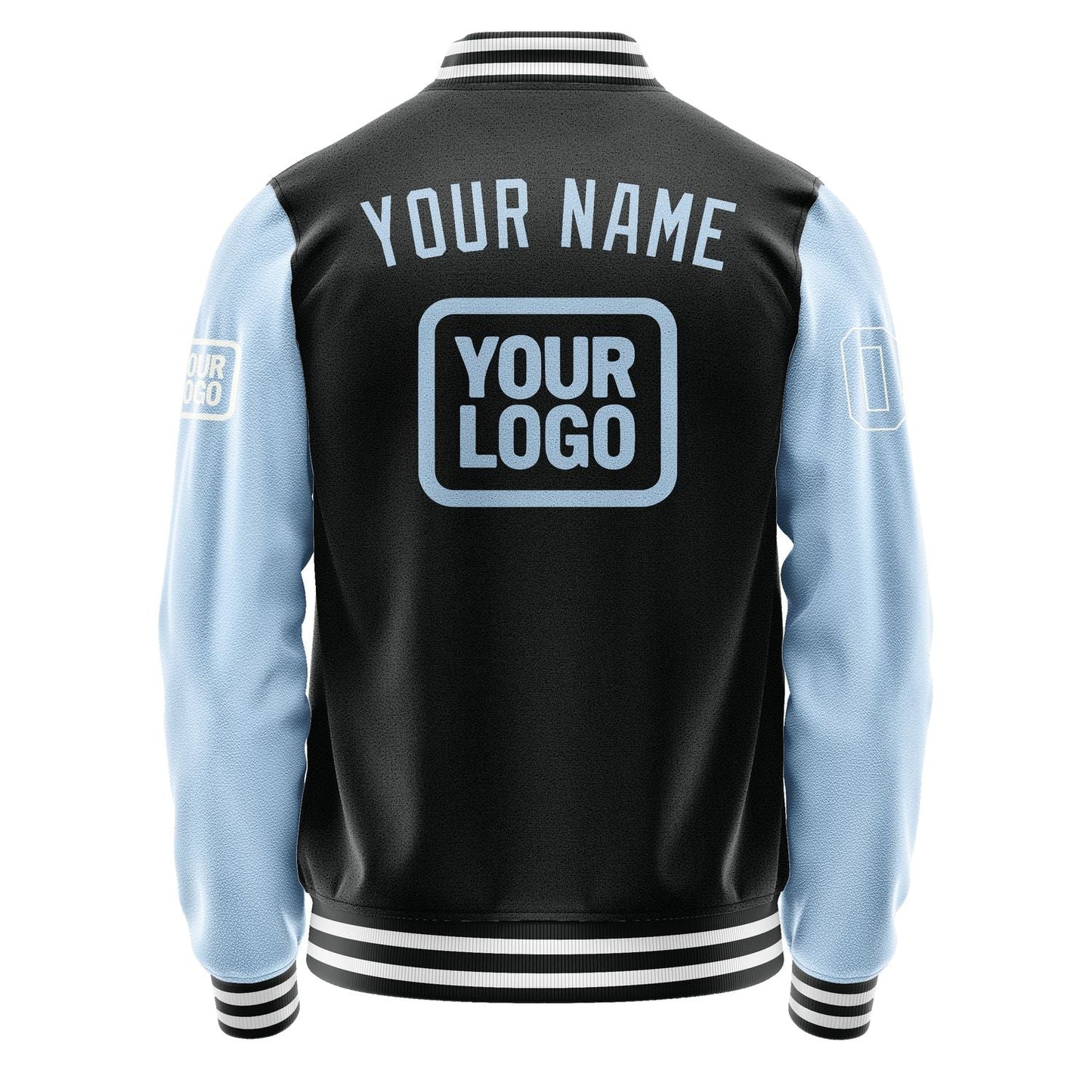Custom Black Light Blue Jacket JA171708171818080818