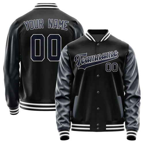 Custom Black Navy Jacket JA1717111718B31811