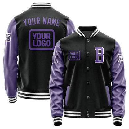 Custom Black Light Purple Jacket JA171723171818232318