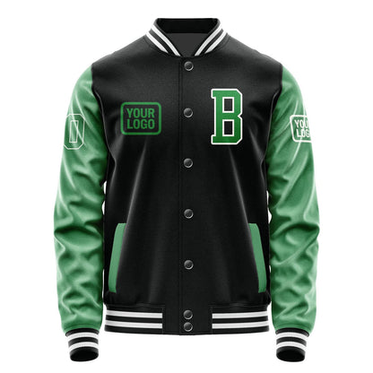 Custom Black Emerald Green Jacket JA171724171818242418
