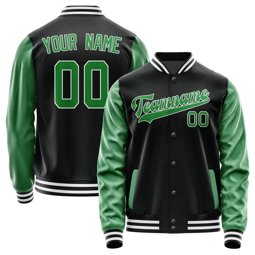 Custom Black Emerald Green Jacket JA1717241718B31824