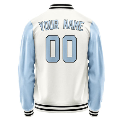 Custom White Light Blue Jacket JA1818081817B31708