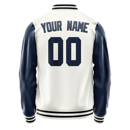 Custom White Blue Jacket JA1818101817B31710
