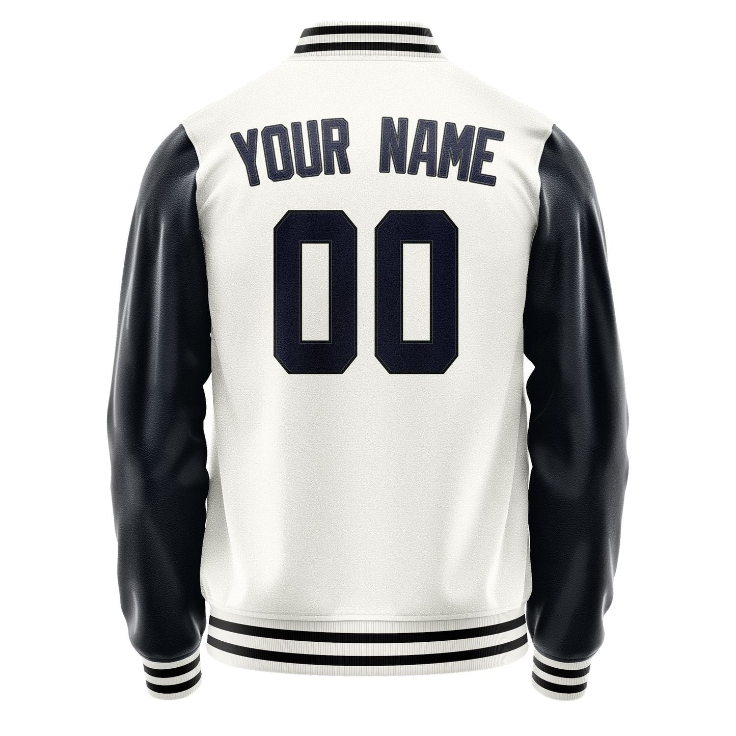 Custom White Navy Jacket JA1818111817B31711