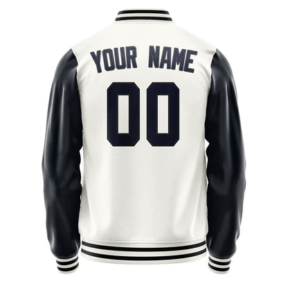 Custom White Navy Jacket JA1818111817B31711