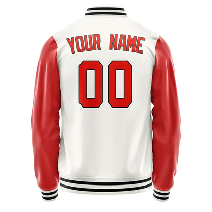 Custom White Orange Red Jacket JA1818121817B31712