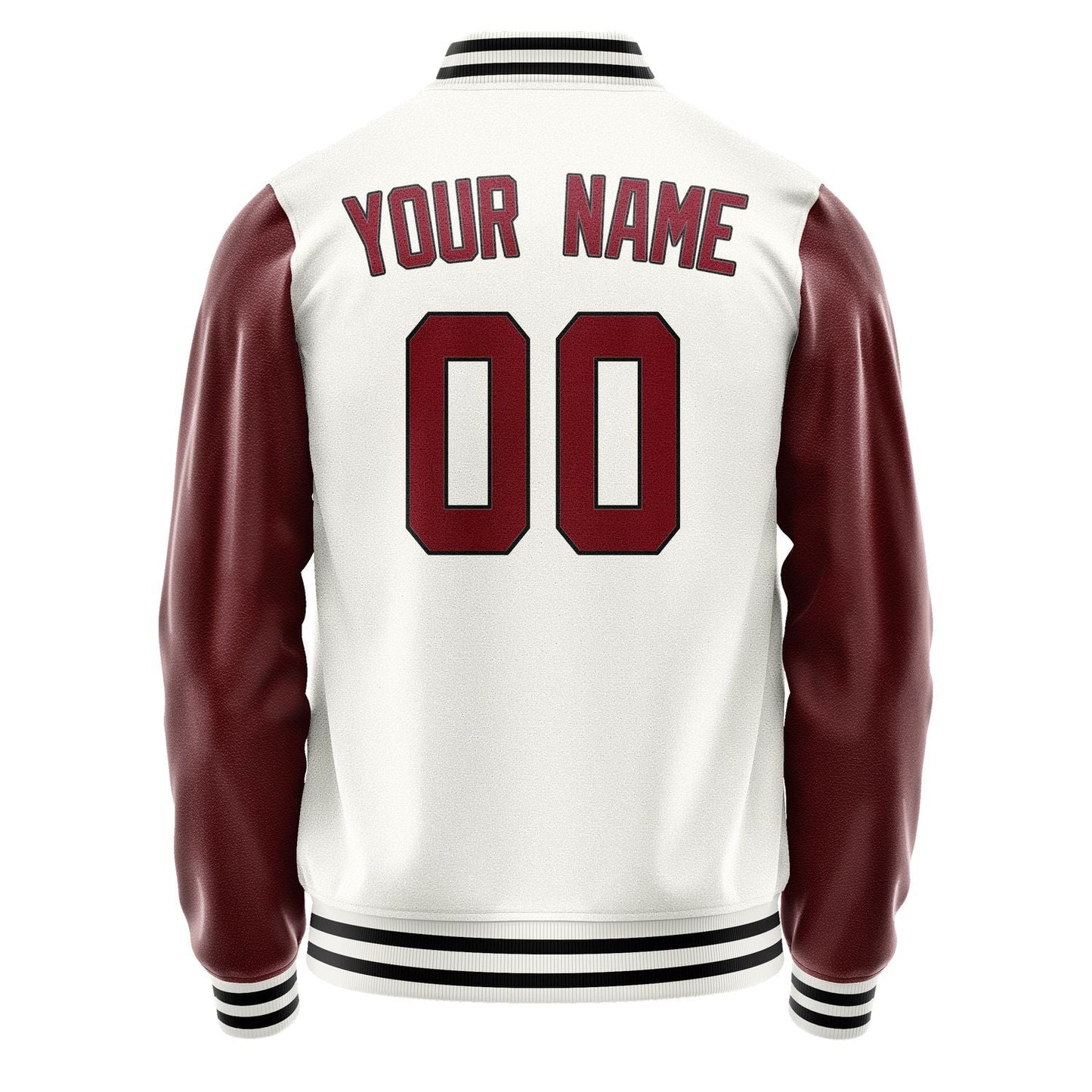 Custom White Crimson Red Jacket JA1818151817B31715