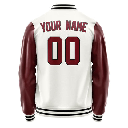 Custom White Crimson Red Jacket JA1818151817B31715