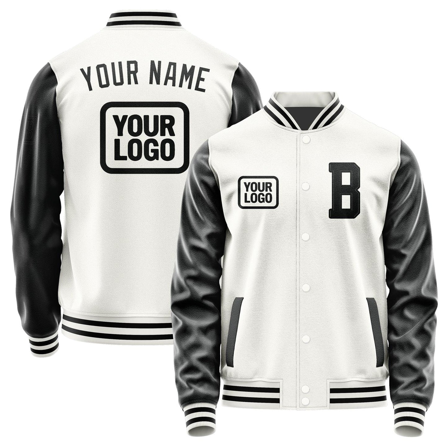 Custom White Black Jacket JA181817181717171717