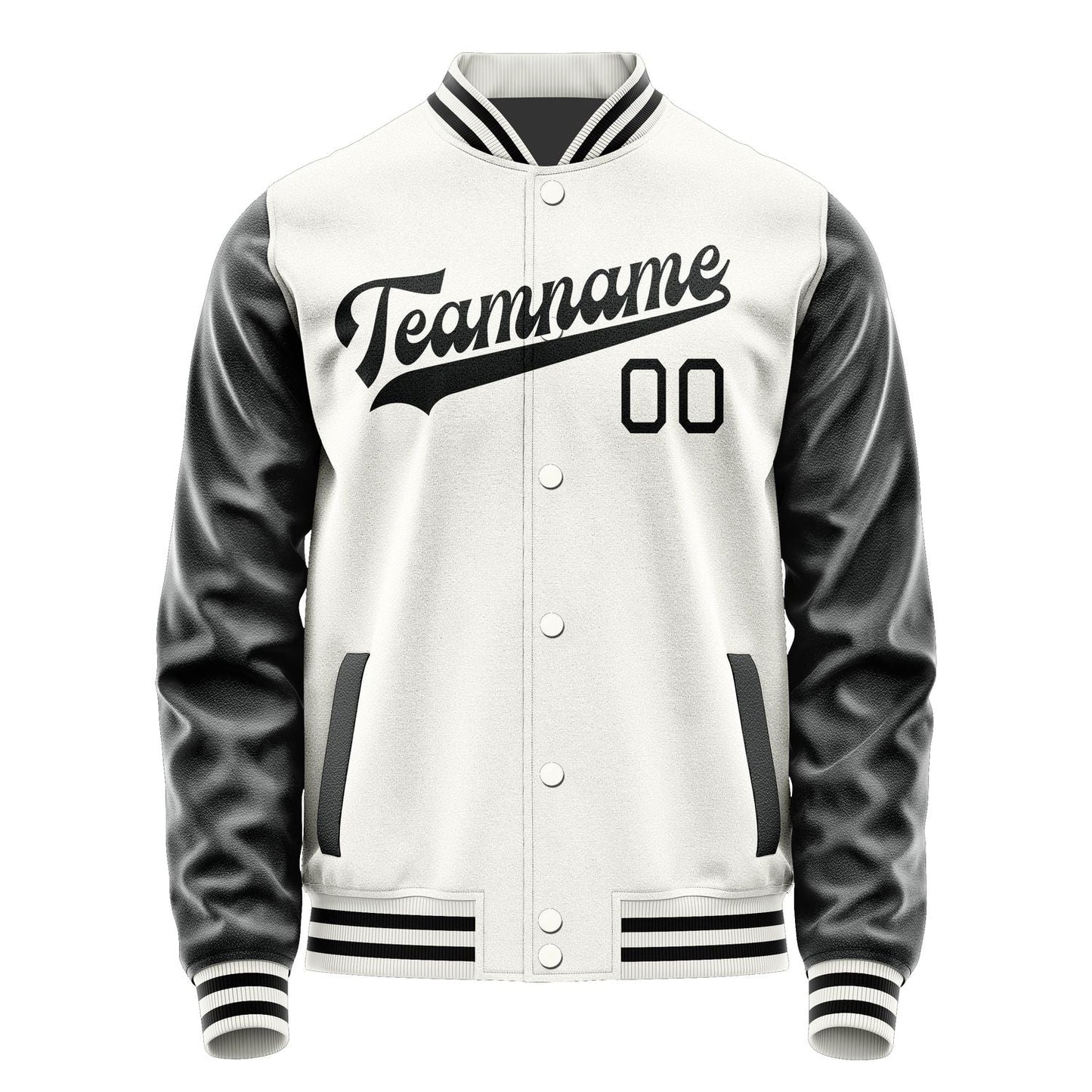Custom White Black Jacket JA1818171817B31717