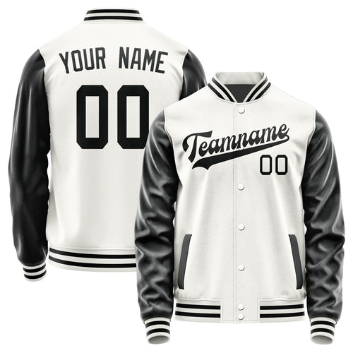 Custom White Black Jacket JA1818171817B31717
