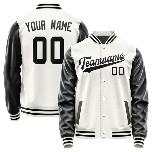 Custom White Black Jacket JA1818171817B31717