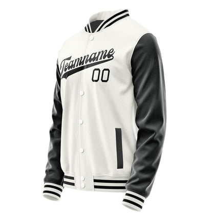 Custom White Black Jacket JA1818171817B31717
