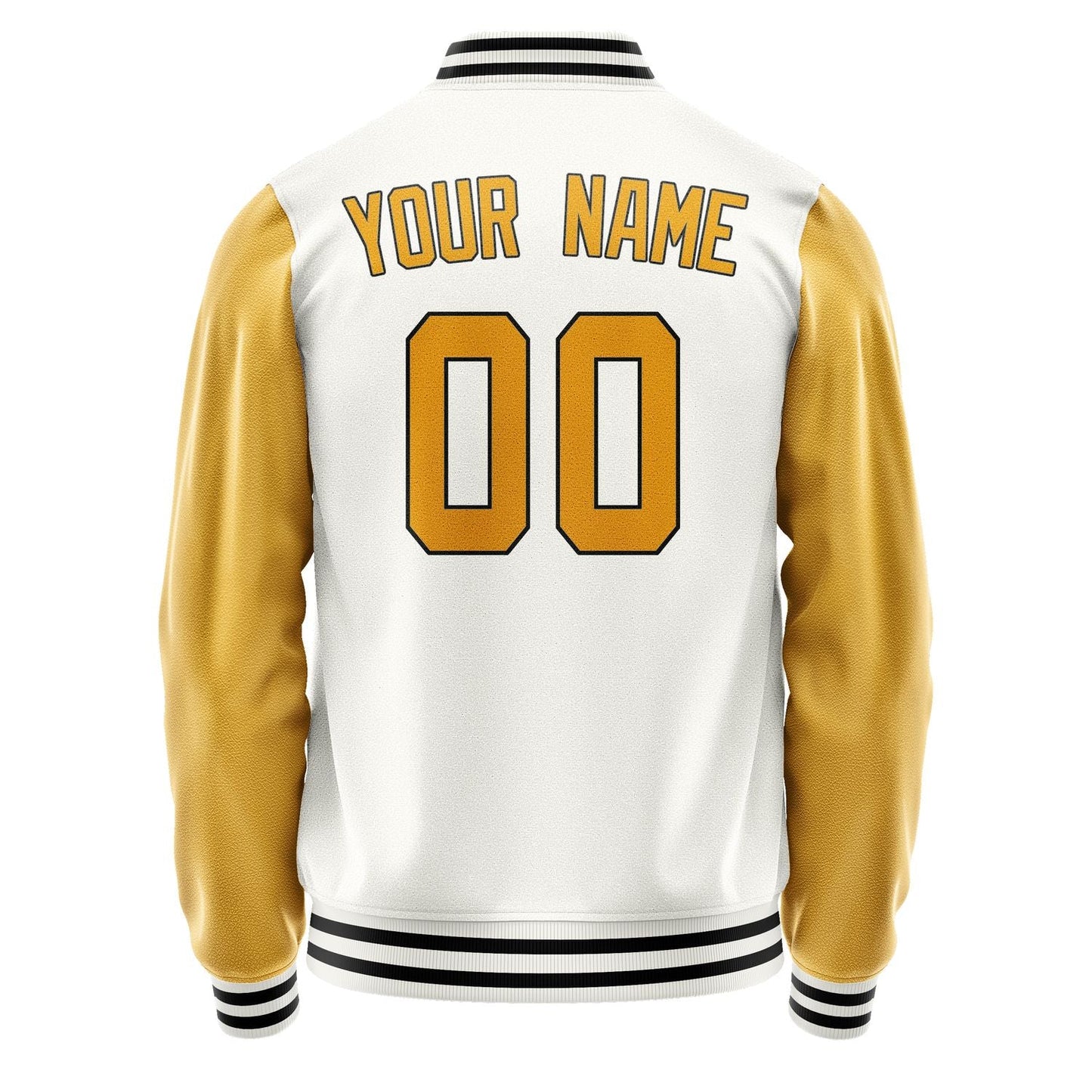 Custom White Yellow Jacket JA1818191817B31719