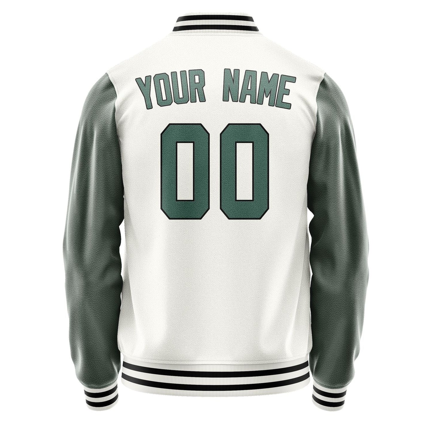 Custom White Blue Green Jacket JA1818271817B31727