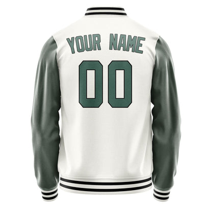 Custom White Blue Green Jacket JA1818271817B31727
