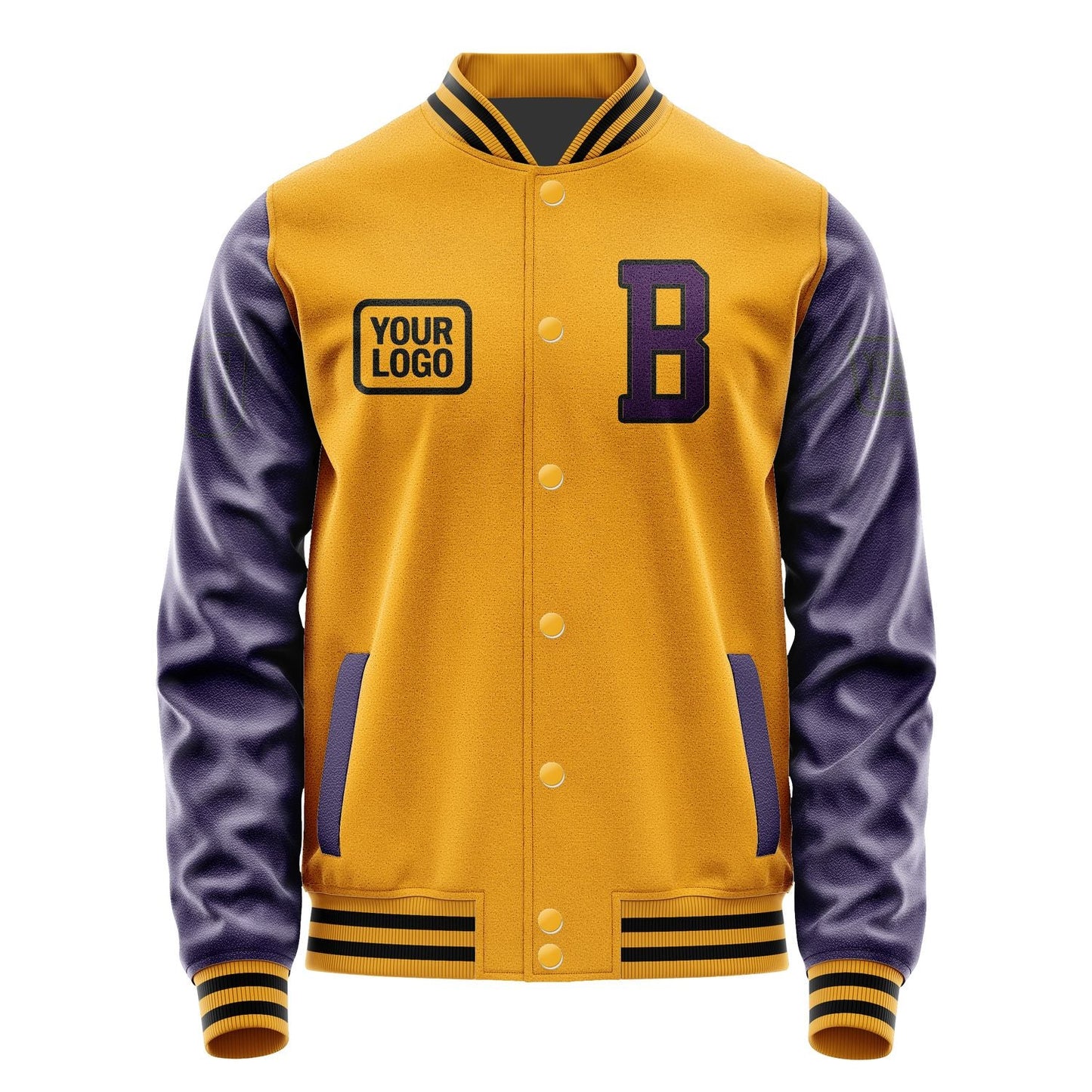 Custom Yellow Purple Jacket JA191907191717070717