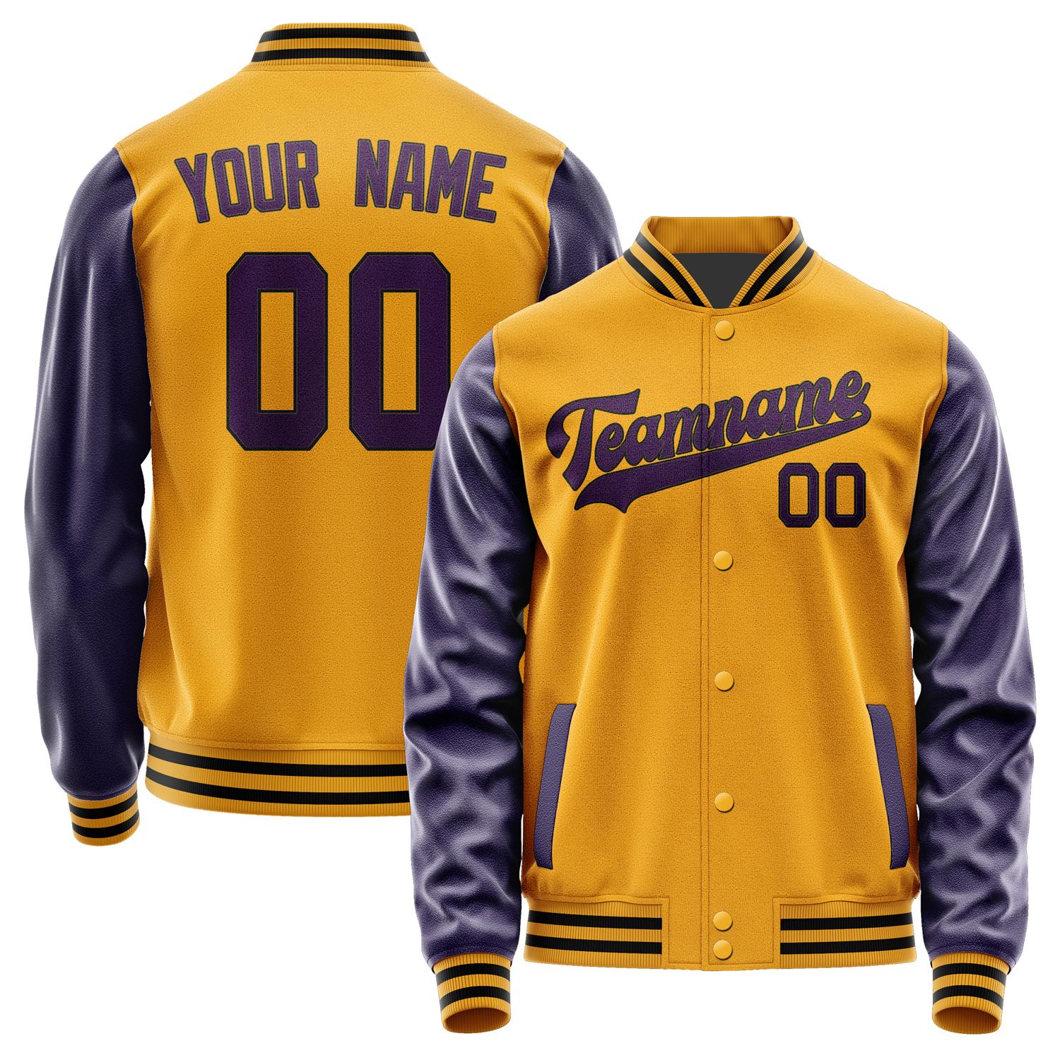 Custom Yellow Purple Jacket JA1919071917B31707