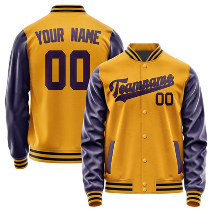 Custom Yellow Purple Jacket JA1919071917B31707