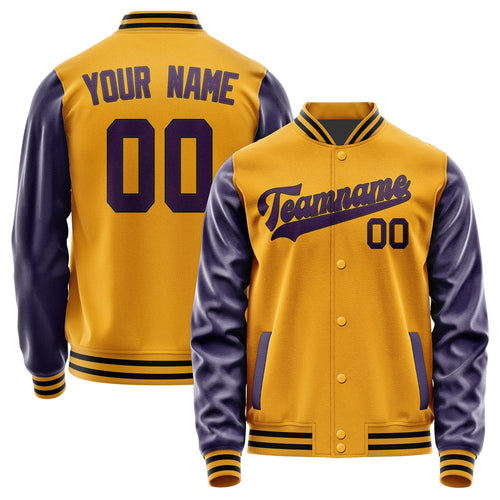 Custom Yellow Purple Jacket JA1919071917B31707