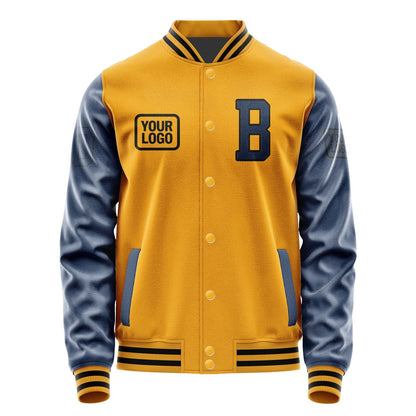 Custom Yellow Blue Jacket JA191910191717101017