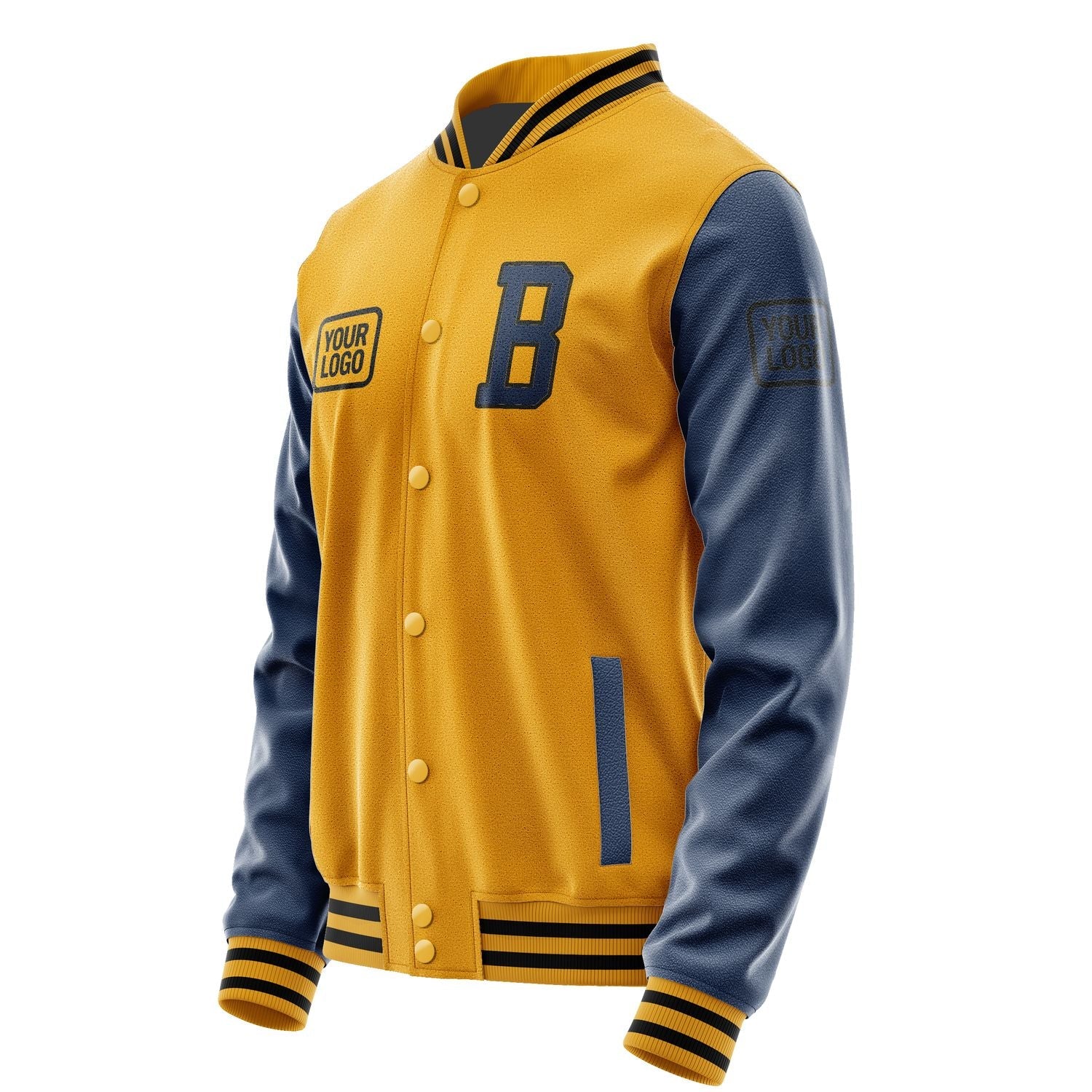 Custom Yellow Blue Jacket JA191910191717101017