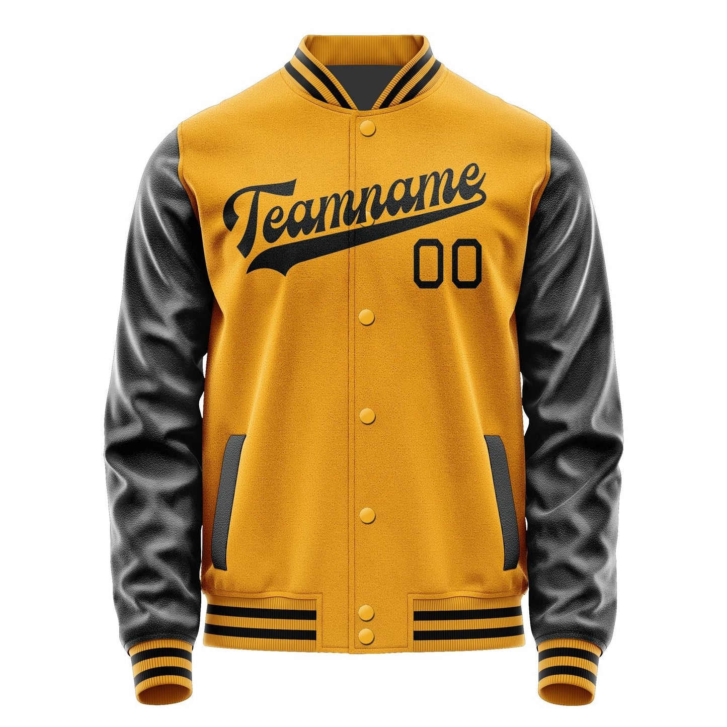 Custom Yellow Black Jacket JA1919171917B31717