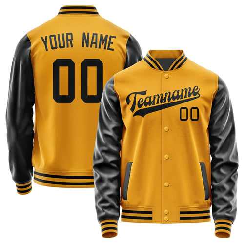 Custom Yellow Black Jacket JA1919171917B31717