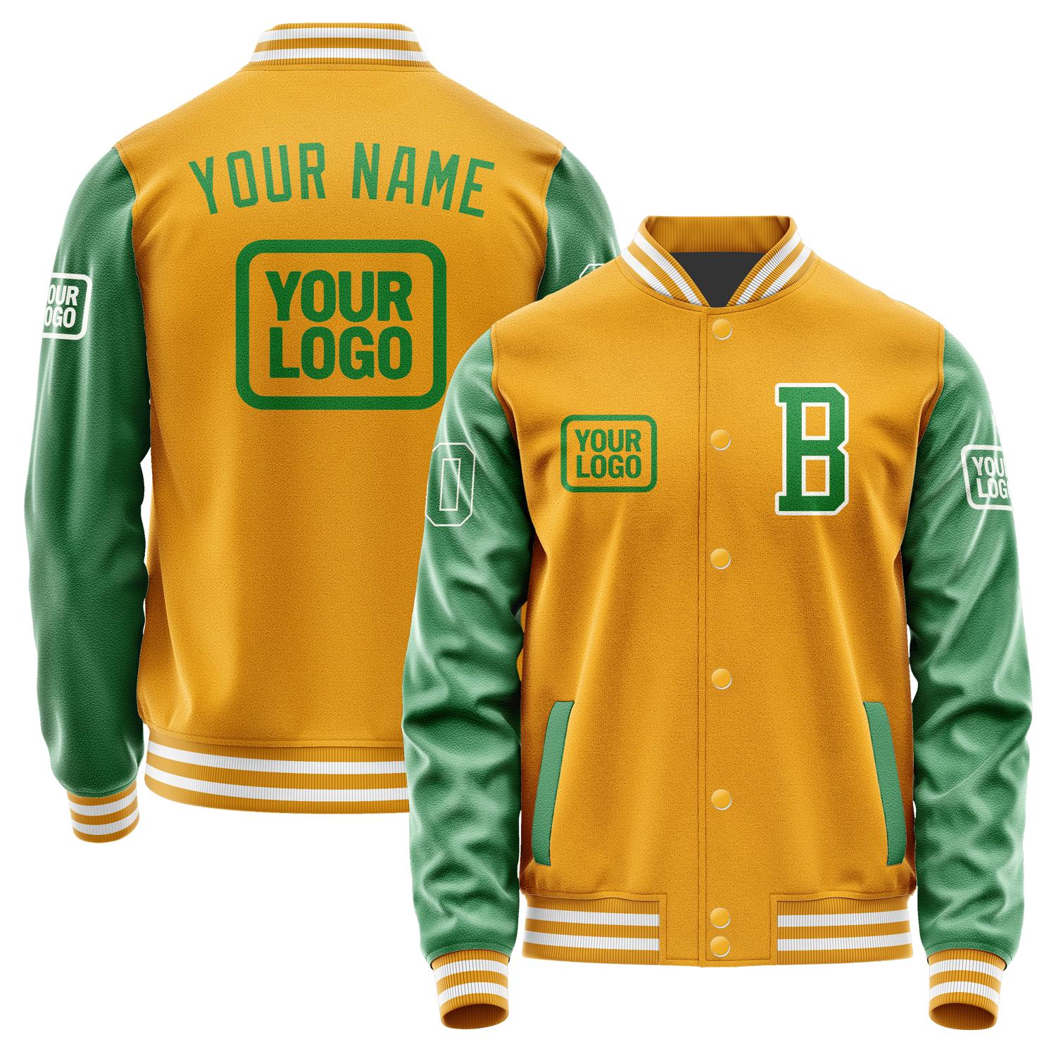 Custom Yellow Emerald Green Jacket JA191924191818242418