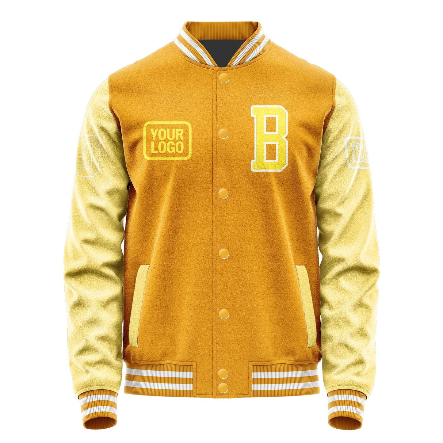 Custom Yellow Light Yellow Jacket JA191926191818262618