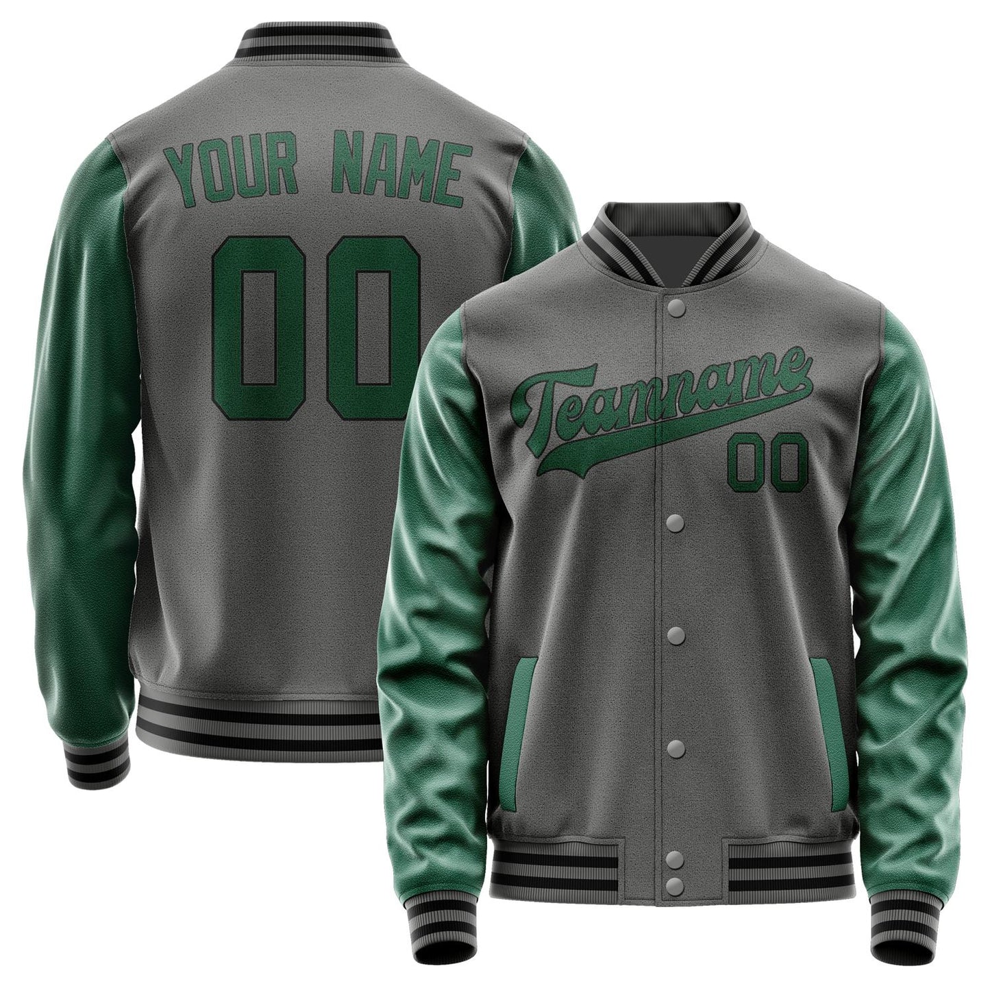 Custom Dark Grey Green Jacket JA2020052017B31705