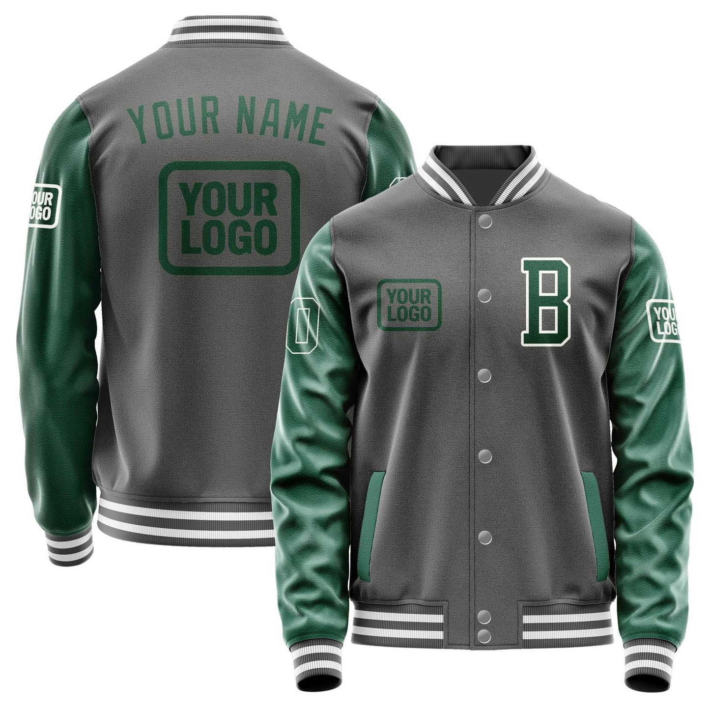 Custom Dark Grey Green Jacket JA202005201818050518
