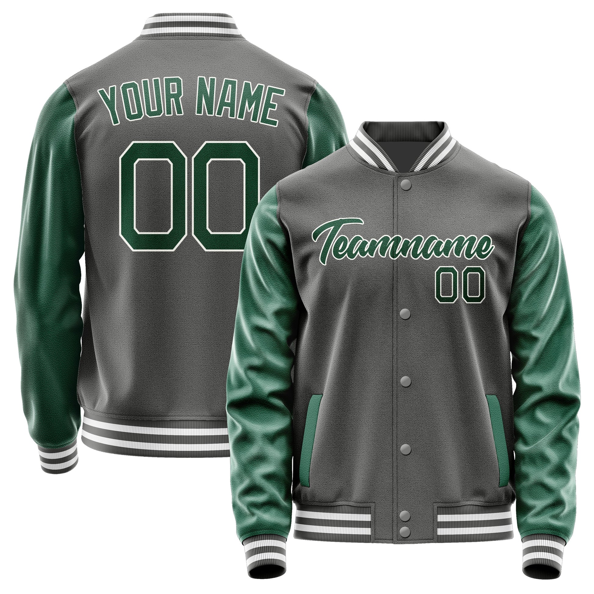 Custom Dark Grey Green Jacket JA2020052018B21805