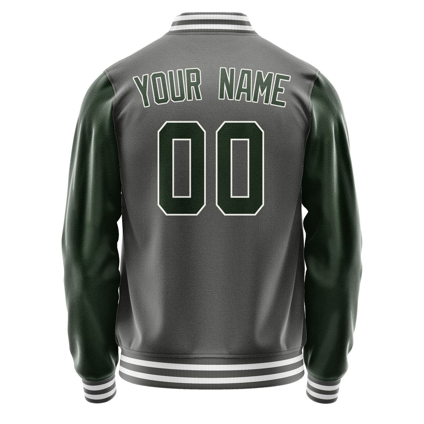 Custom Dark Grey Dark Green Jacket JA2020062018B31806
