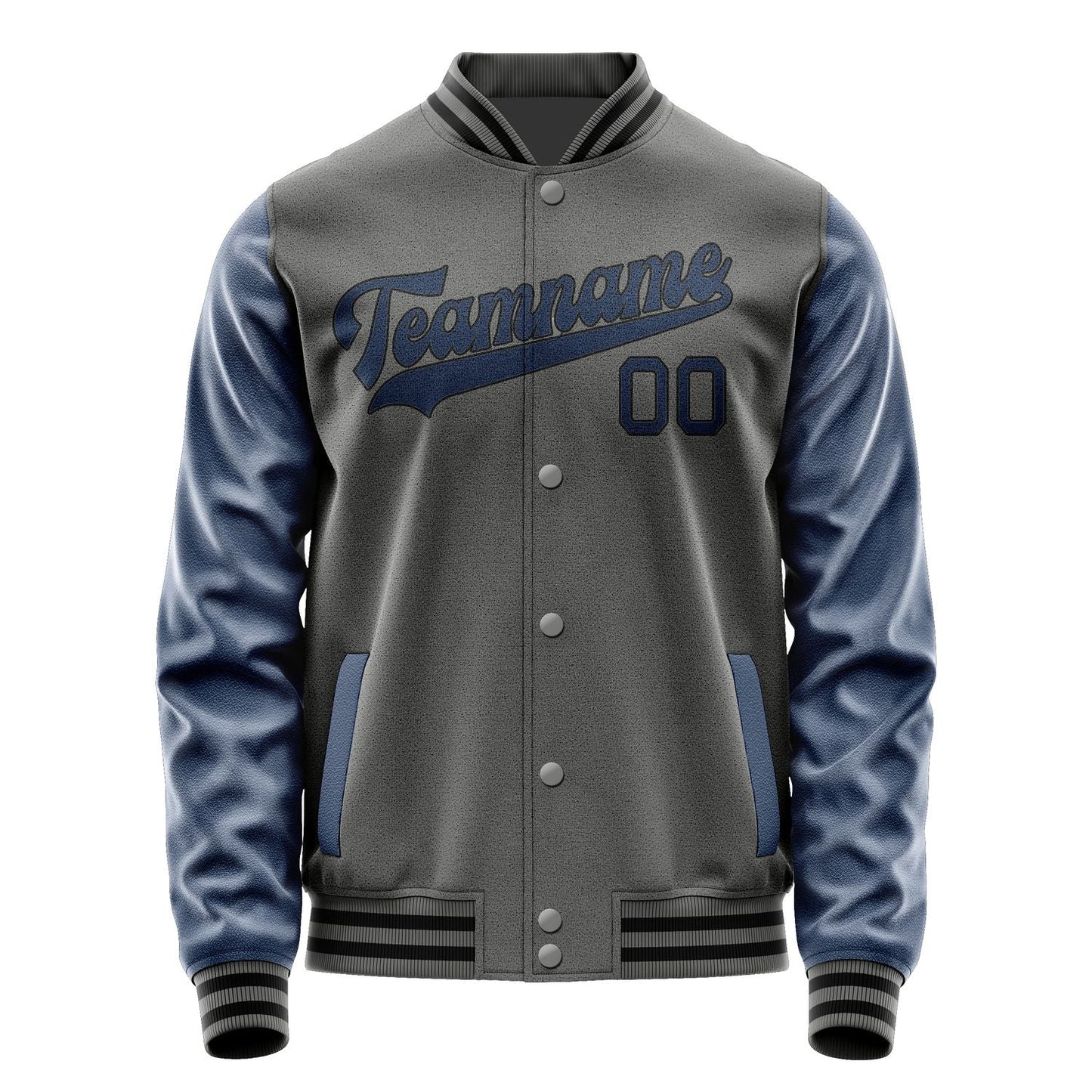 Custom Dark Grey Blue Jacket JA2020102017B31710