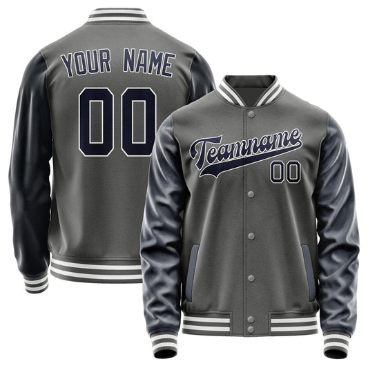 Custom Dark Grey Navy Jacket JA2020112018B31811
