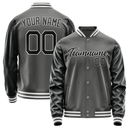 Custom Dark Grey Black Jacket JA2020172018B21817
