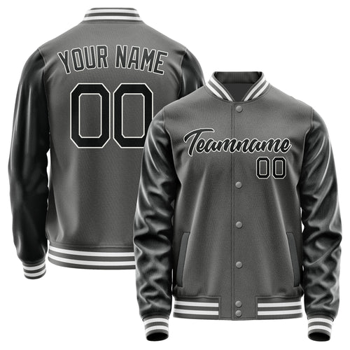 Custom Dark Grey Black Jacket JA2020172018B21817