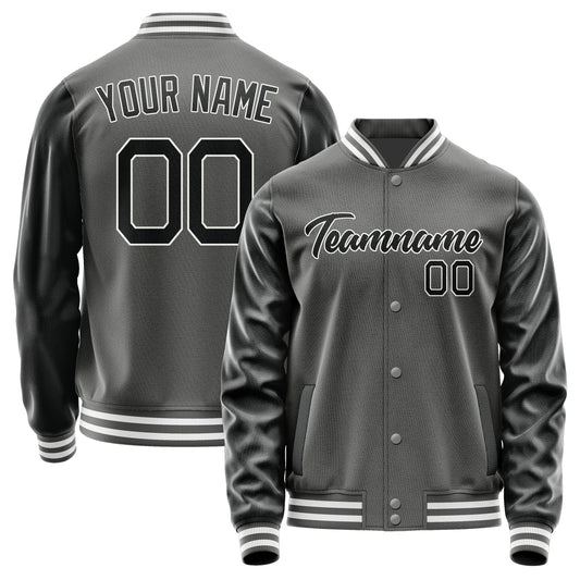 Custom Dark Grey Black Jacket JA2020172018B21817