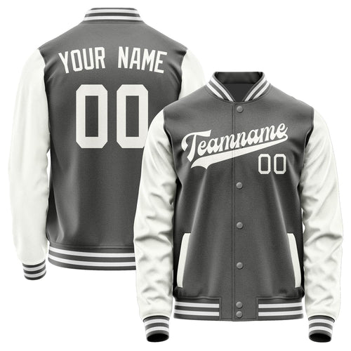 Custom Dark Grey White Jacket JA2020182018B31818