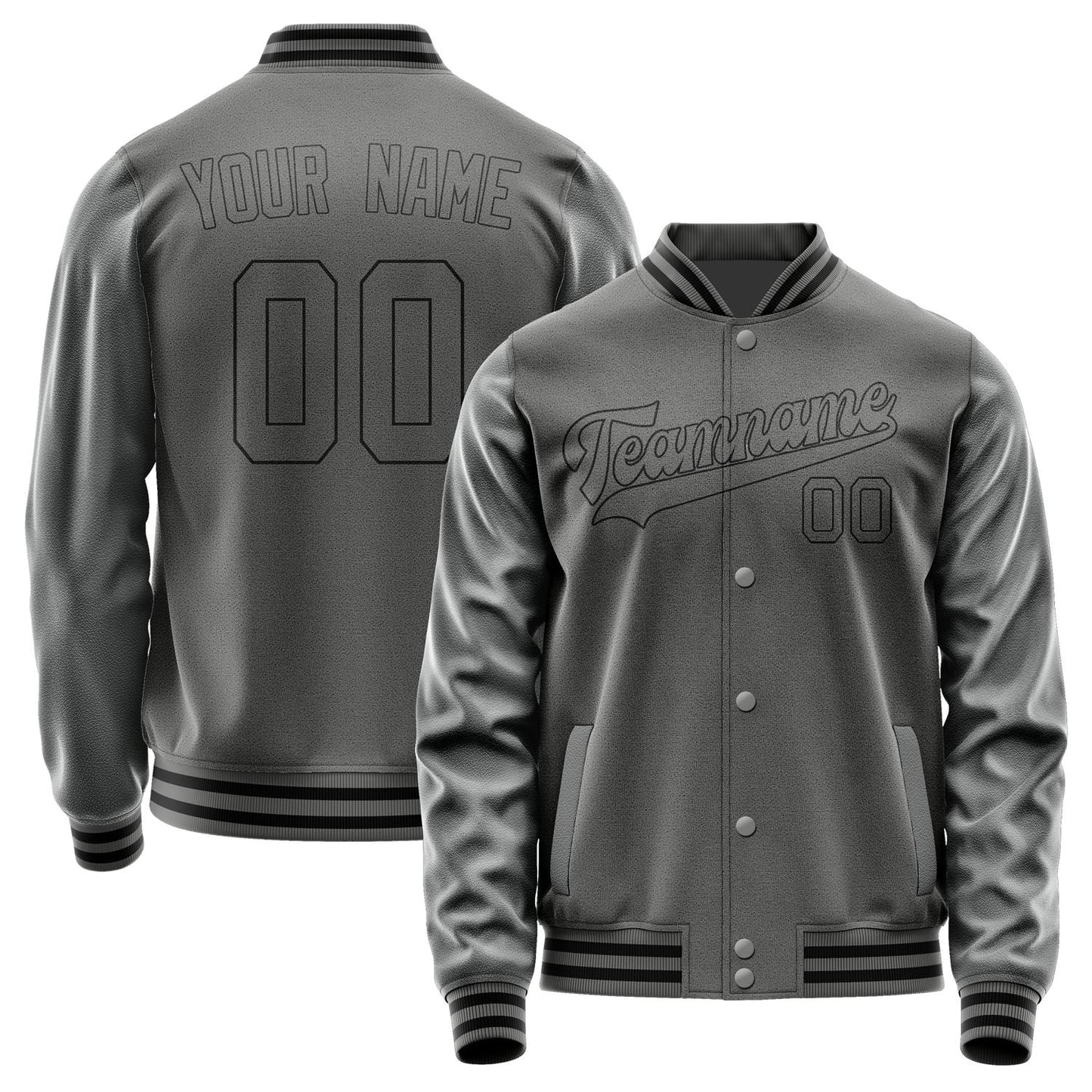 Custom Dark Grey Dark Grey Jacket JA2020202017B31720