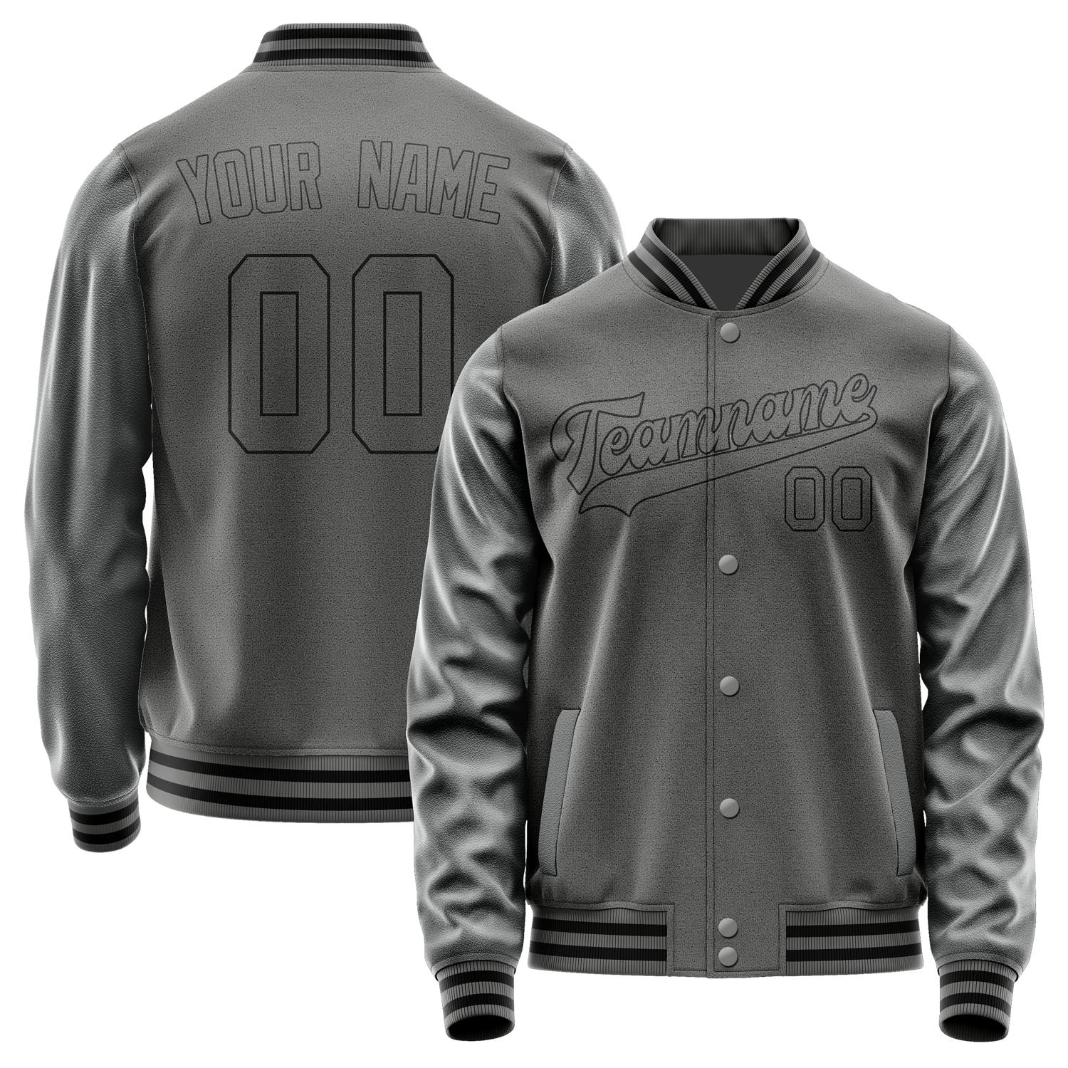 Custom Dark Grey Dark Grey Jacket JA2020202017B31720