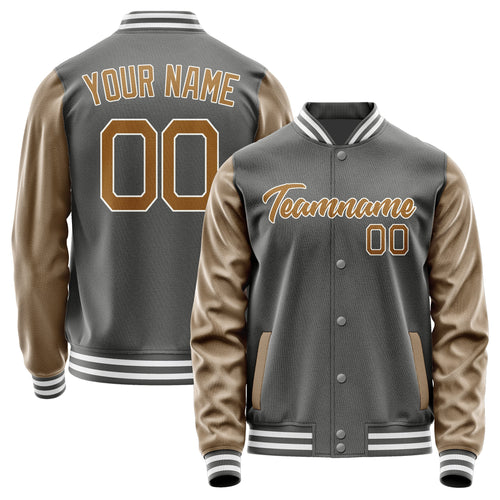 Custom Dark Grey Khaki Jacket JA2020222018B21822