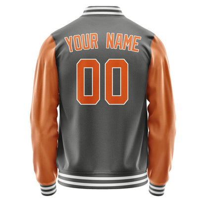 Custom Dark Grey Orange Jacket JA2020282018B31828