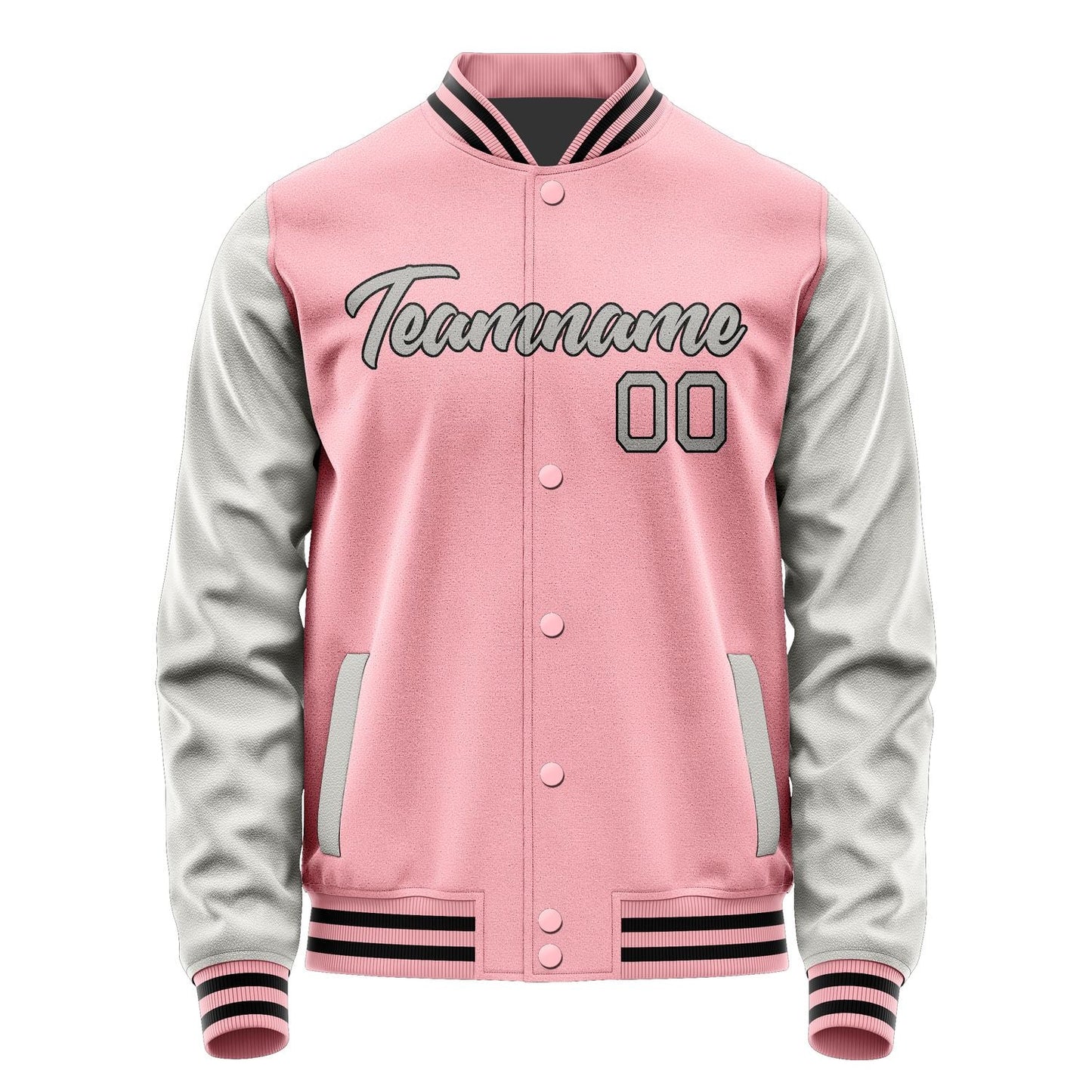 Custom Light Pink Gray Jacket JA2121042117B21704