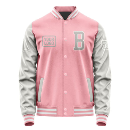 Custom Light Pink Gray Jacket JA212104211818040418