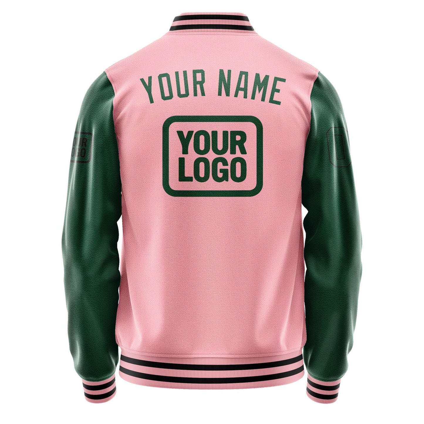 Custom Light Pink Green Jacket JA212105211717050517