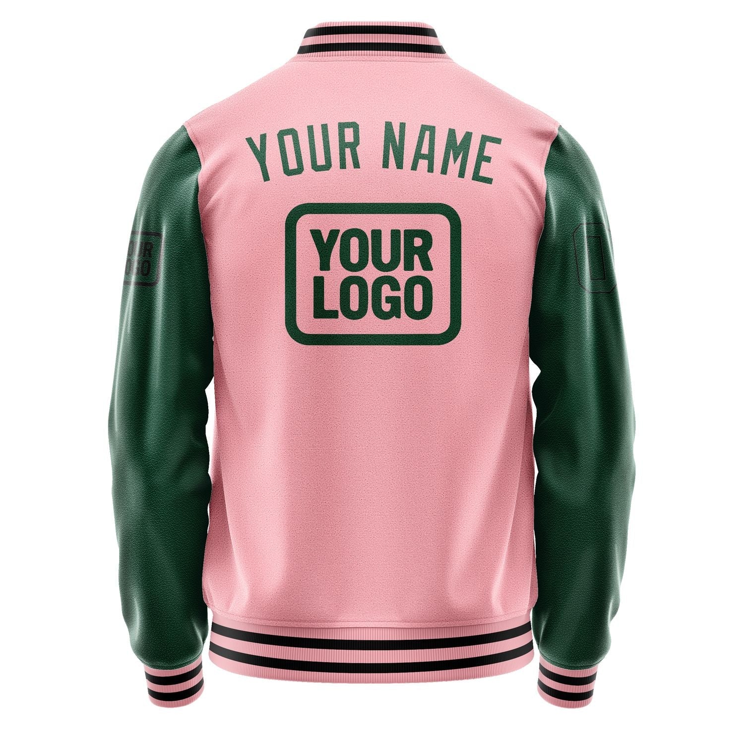 Custom Light Pink Green Jacket JA212105211717050517