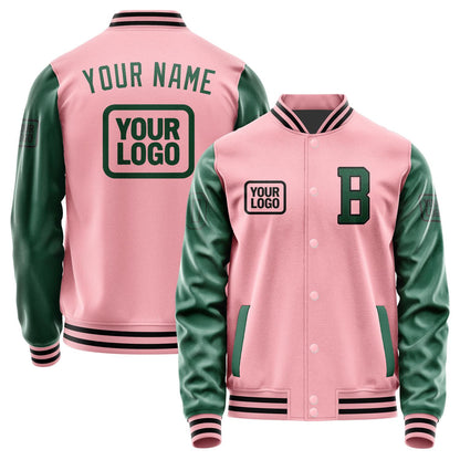 Custom Light Pink Green Jacket JA212105211717050517